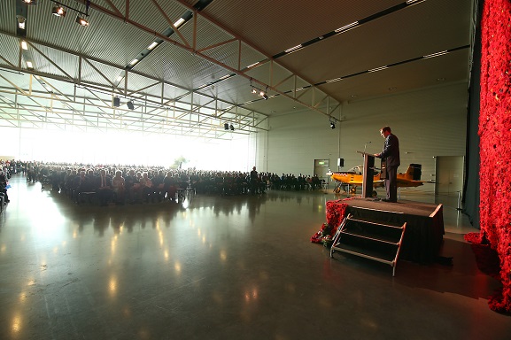 Anzac Day 2019 Anzac Day service at the Air Force Museum of New Zealand, 2019.