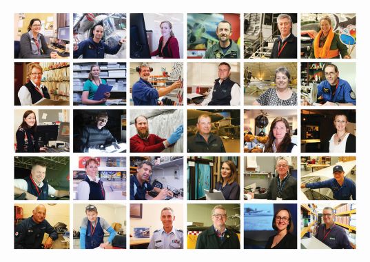 Staff Photos A5_web The Air Force Museum team, 2018.