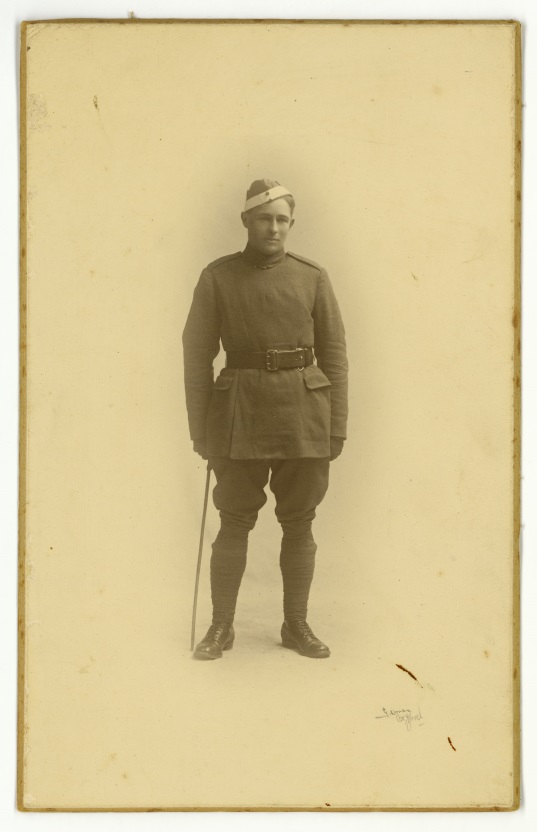2014-076.390 John ‘Jack’ Lochhead in Royal Flying Corps cadet uniform in England, early 1918. From the collection of the Air Force Museum of New Zealand.