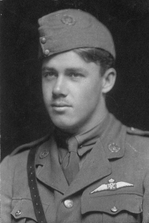 ALB9203803 Keith Caldwell soon after joining the Royal Flying Corps in 1916. Image from the KL Caldwell personal album collection.