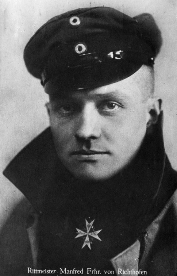 ALB920382B006 Manfred von Richthofen was the top-scoring fighter ace of World War One, claiming 80 victories. He was killed in action on 21 April 1918. Image from the KL Caldwell personal album collection.
