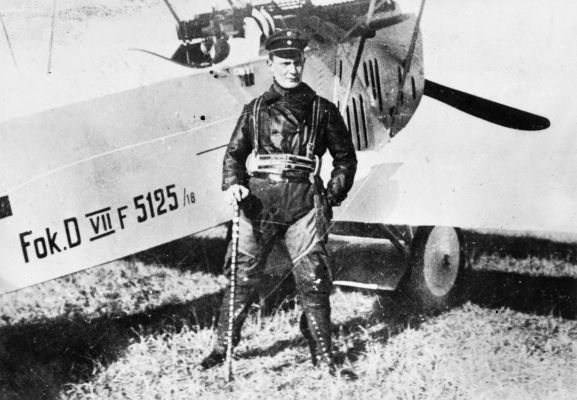 ALB920382B088 Oberleutnant Hermann Göring claimed 22 aircraft as a fighter pilot in World War One, but rose to infamy as a senior member of the Nazi Party and commander of the German Luftwaffe (Air Force) during World War Two. Image from the K. L. Caldwell personal album collection.