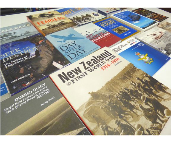 Intl Archive_Books_web A few examples of books which featuring the Museum's archival content and imagery. Image: Air Force Museum of New Zealand.