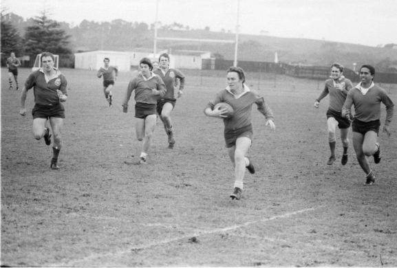 WhG1418-13~79 Rugby match between RNZAF Base Auckland and crew members from HMS Achilles at RNZAF Base Whenuapai.