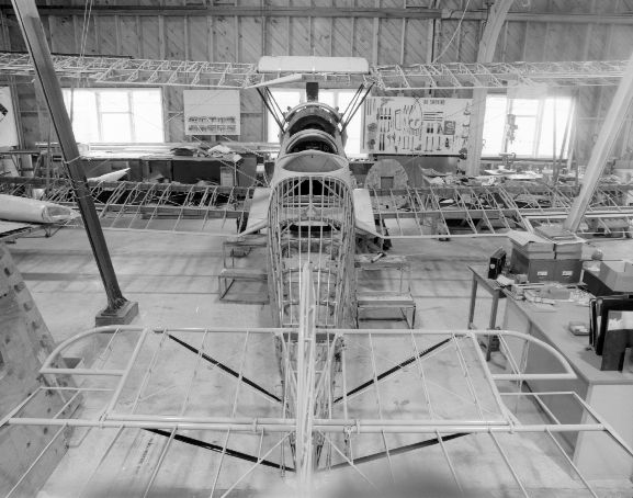 OhG158-85 Avro 626 NZ203 under restoration at RNZAF Base Ohakea.